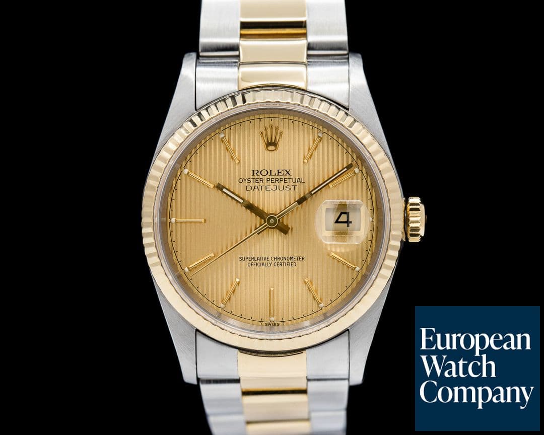 Image of Rolex Datejust Tapestry Dial 18K / SS c. 1994