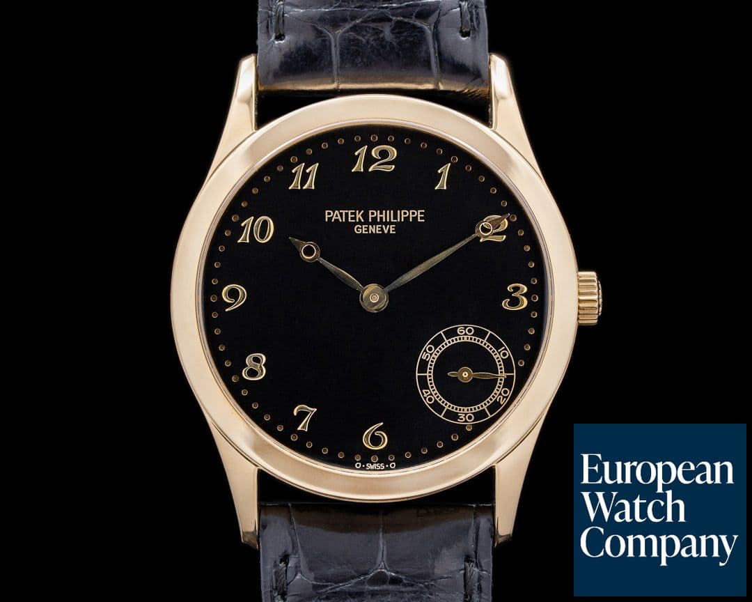 Image of Patek Philippe Calatrava Automatic Black Arabic Dial YG