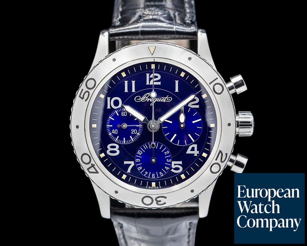 Image of Breguet Type XX 3807 Aeronavale SS Blue Dial LIMITED