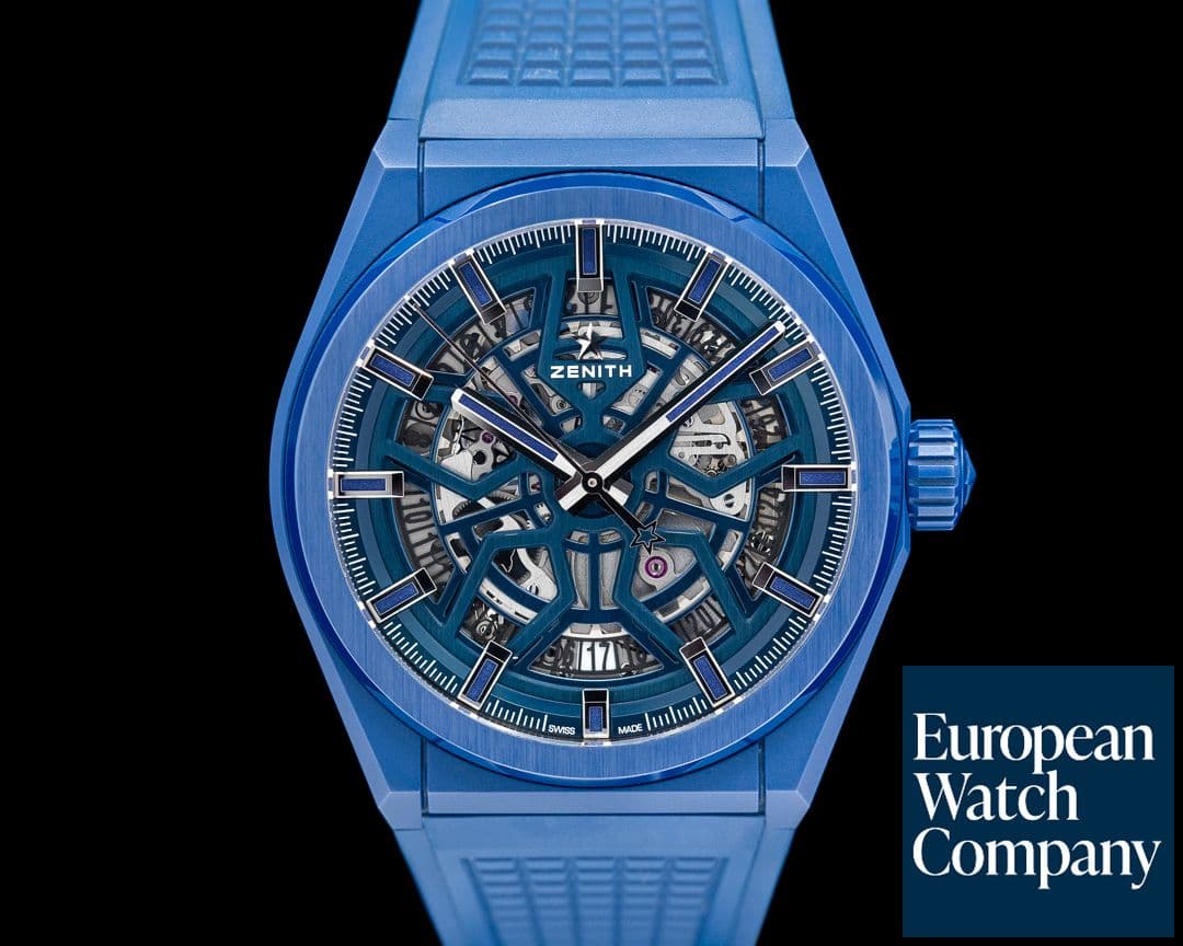 Image of Zenith Defy Classic Skeleton Ceramic Blue