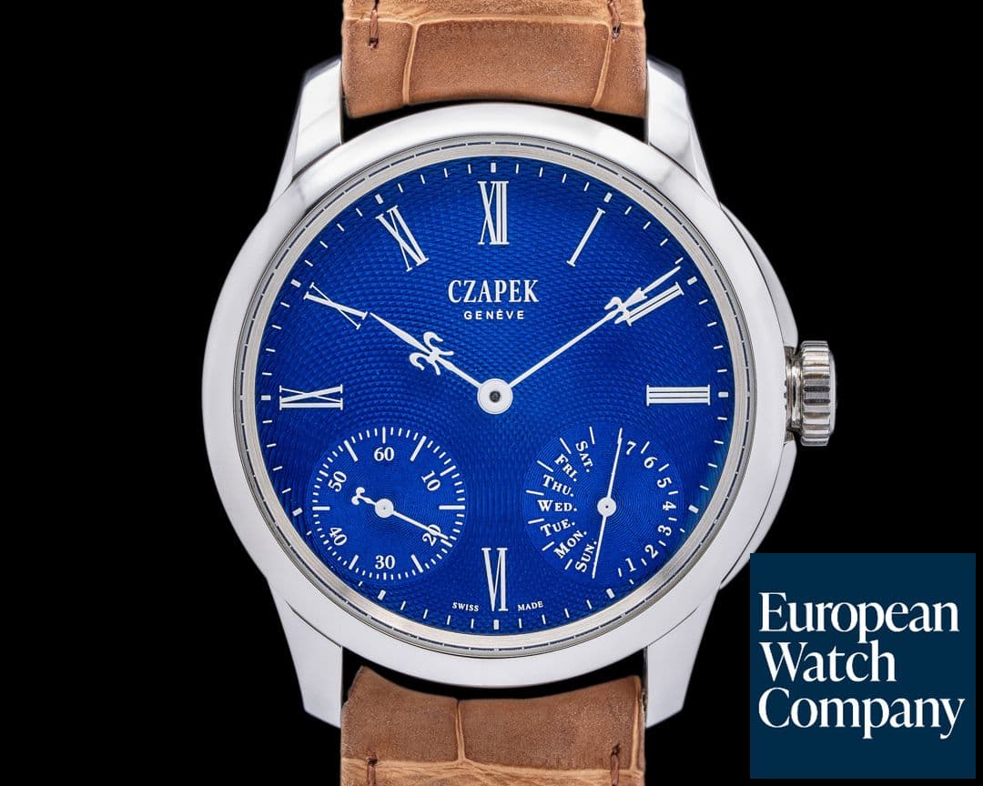 Image of Czapek & Cie Quai des Bergues Sapphire Blue S 7-Day