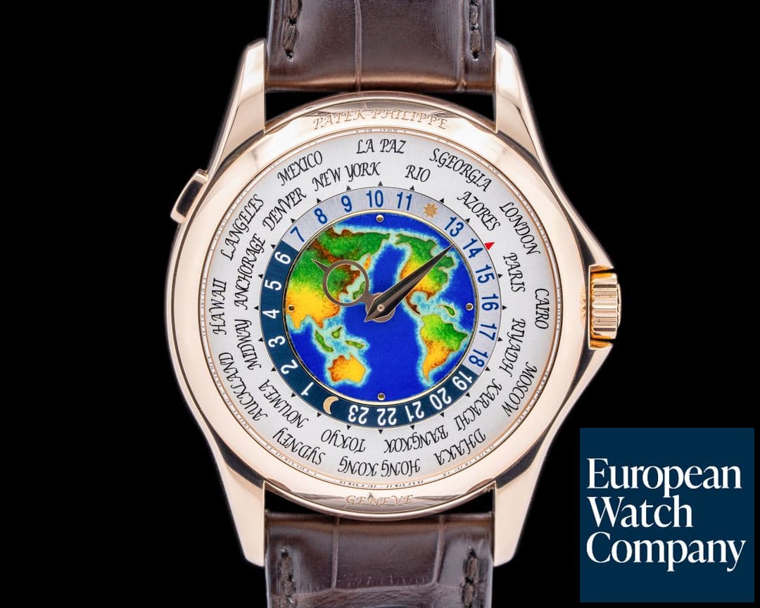 Image of Patek Philippe World Time 5131R Enamel Dial 18K Rose Gold