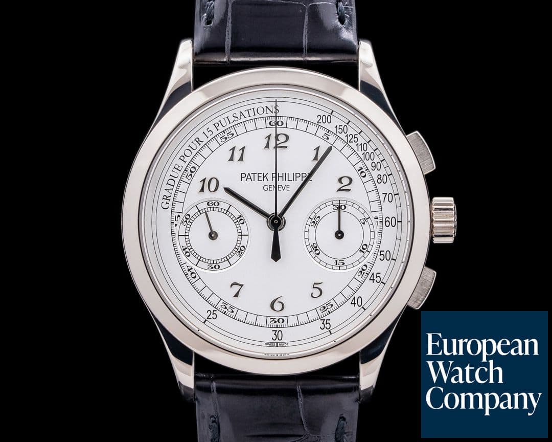 Image of Patek Philippe Chronograph 5170G 18K White Gold / Silver Pulsation