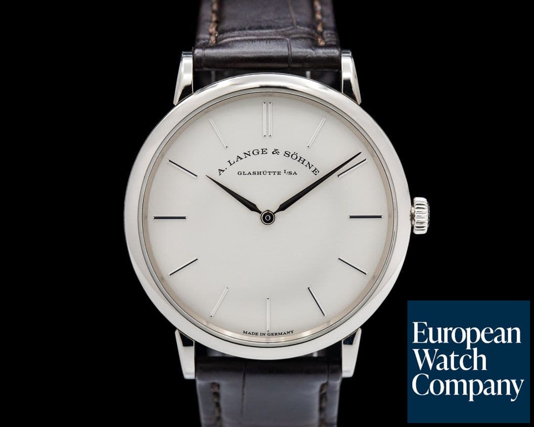 Image of A. Lange and Sohne Saxonia Thin Manual Wind 201.027 18K White Gold