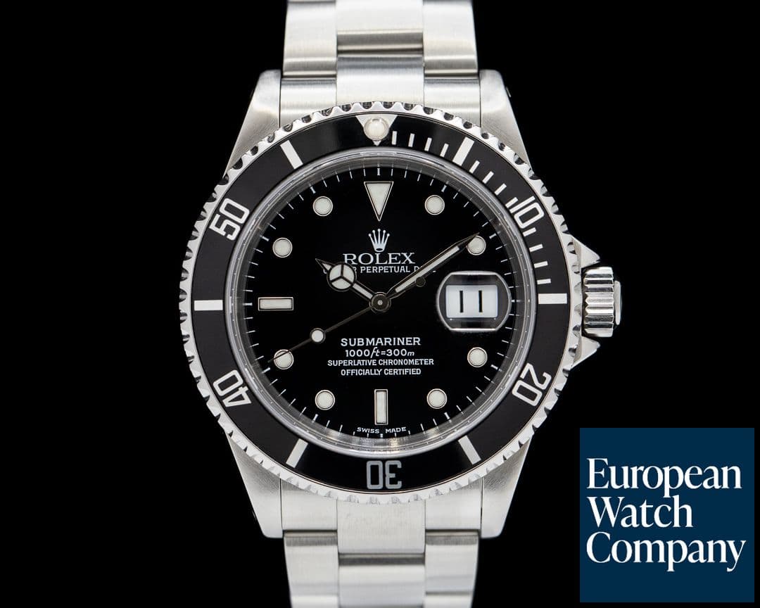 Image of Rolex Submariner SS Black Dial FULL SET