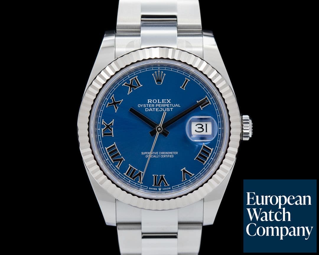 Image of Rolex Datejust 41 Blue Roman Dial SS / Oyster UNWORN