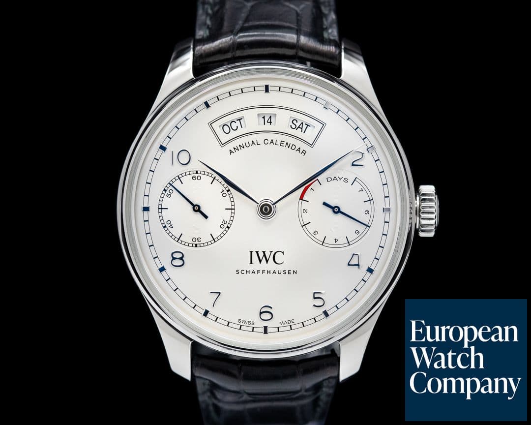Image of IWC Portuguese Annual Calendar SS Silver Dial