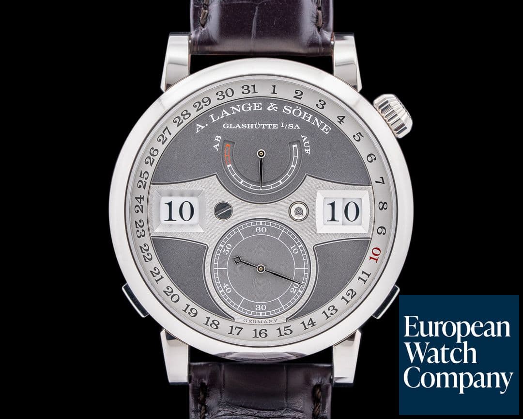 Image of A. Lange and Sohne Zeitwerk Date 148.038 White Gold