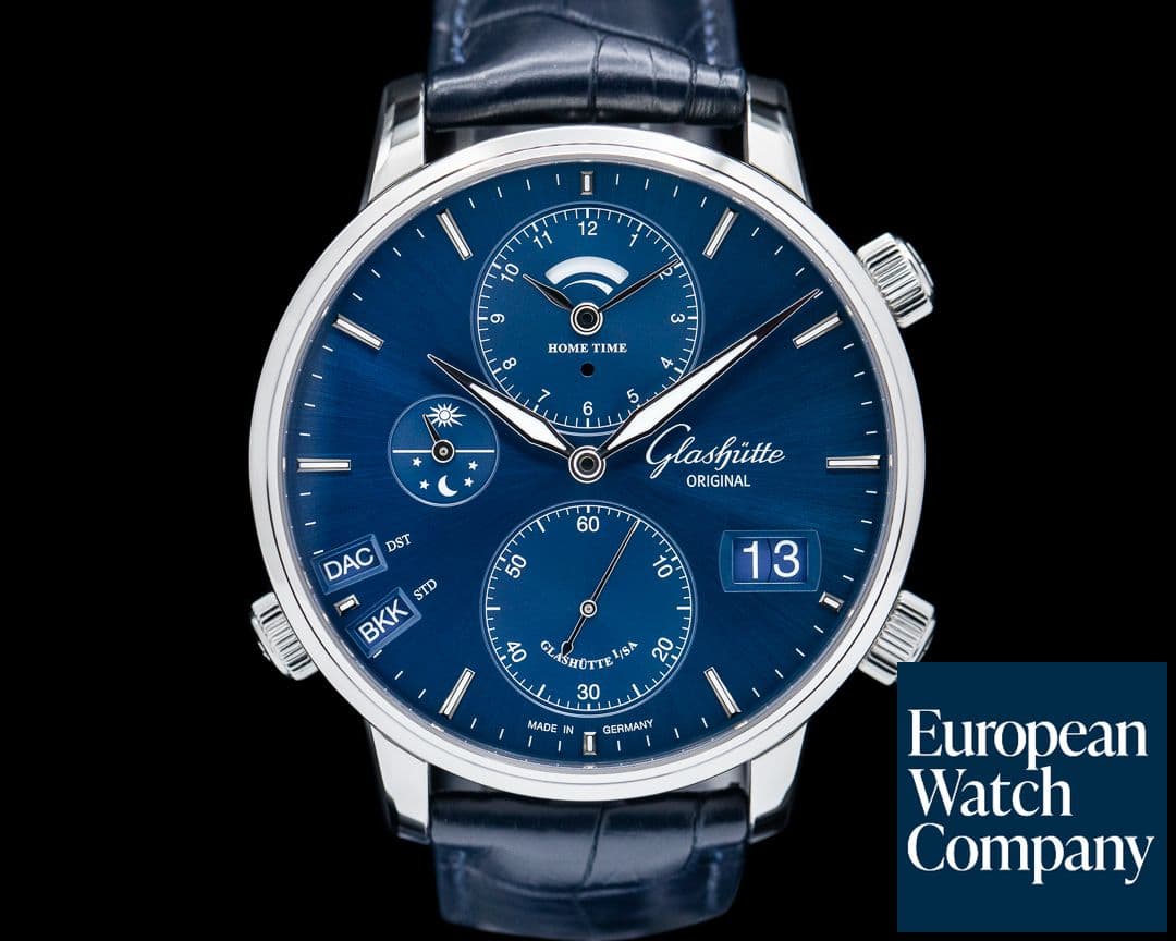 Image of Glashutte Original Senator Cosmopolite Blue Dial