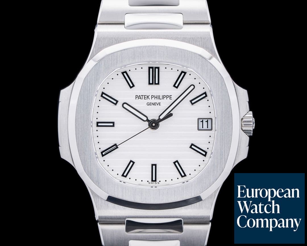 Image of Patek Philippe Jumbo Nautilus 5711 White Dial SS