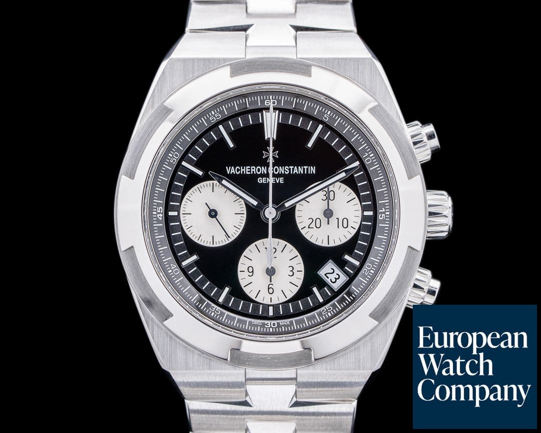 Image of Vacheron Constantin Overseas 5500V/110A Chronograph Black Panda Dial SS
