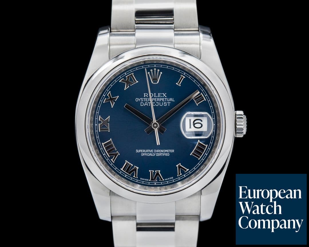 Image of Rolex Datejust 36MM Blue Roman Dial SS