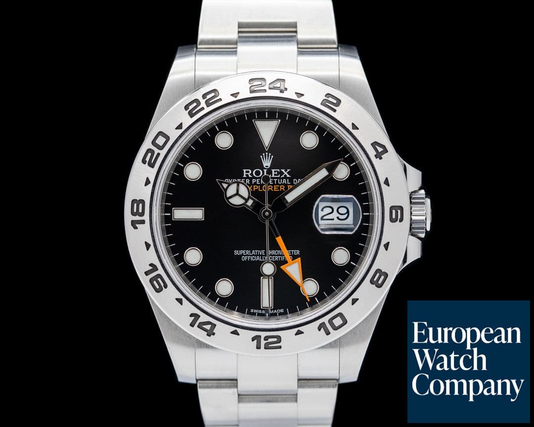 Image of Rolex Explorer II Black Dial SS