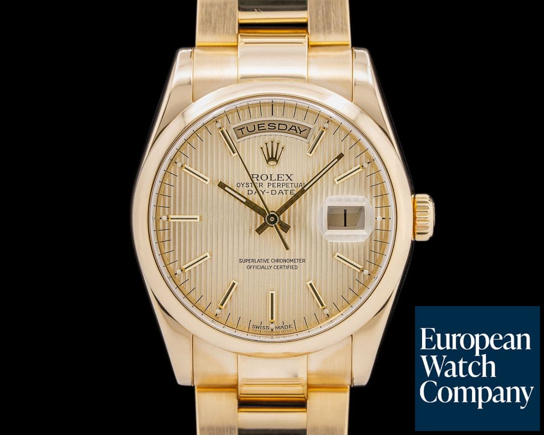 Image of Rolex Day-Date YG/YG Gold Tapestry Dial