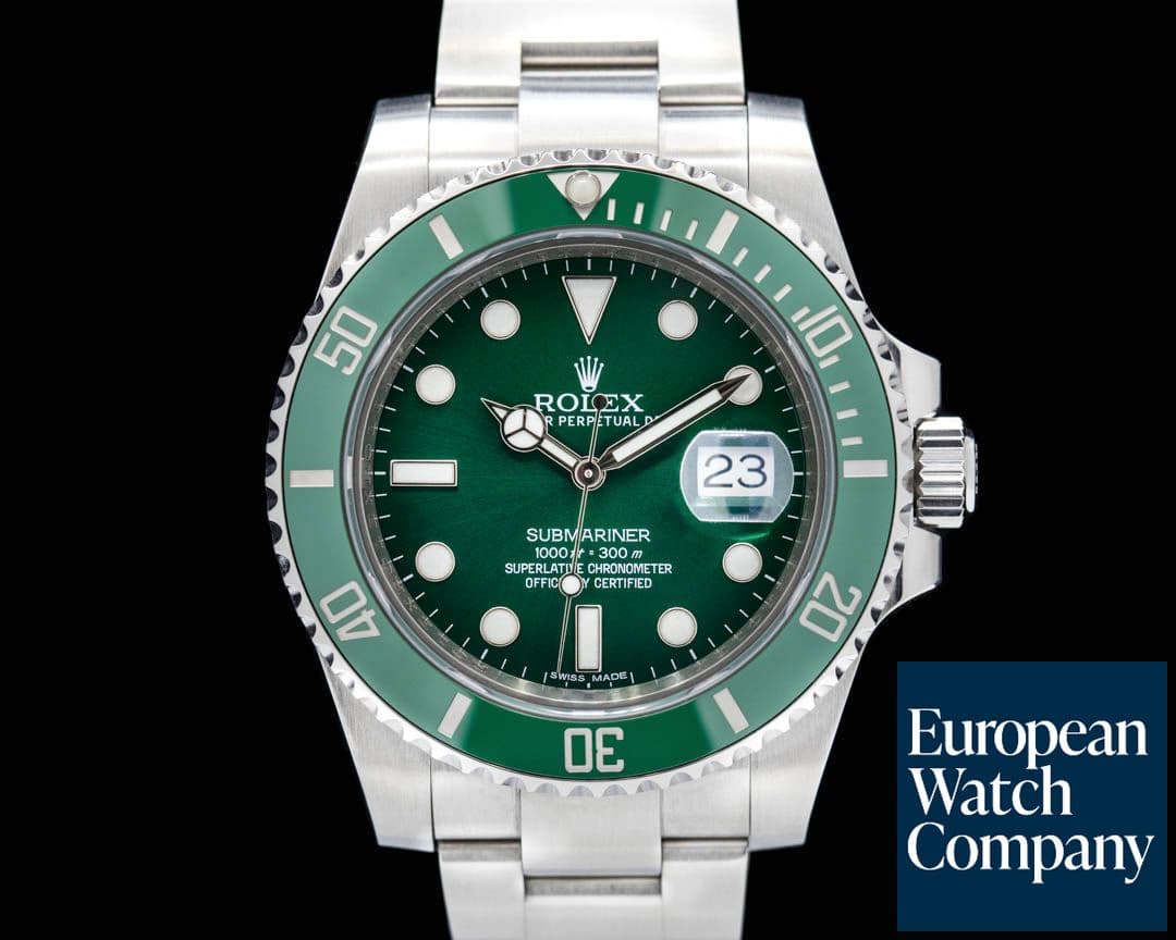 Image of Rolex Submariner "Hulk" Green Ceramic Bezel Green Dial SS