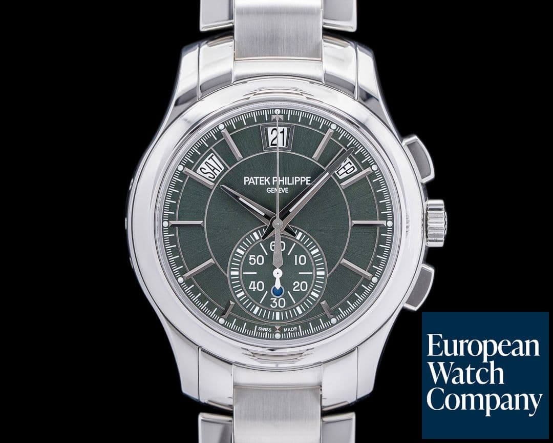 Image of Patek Philippe 5905/1A Chronograph Annual Calendar Green Dial SS