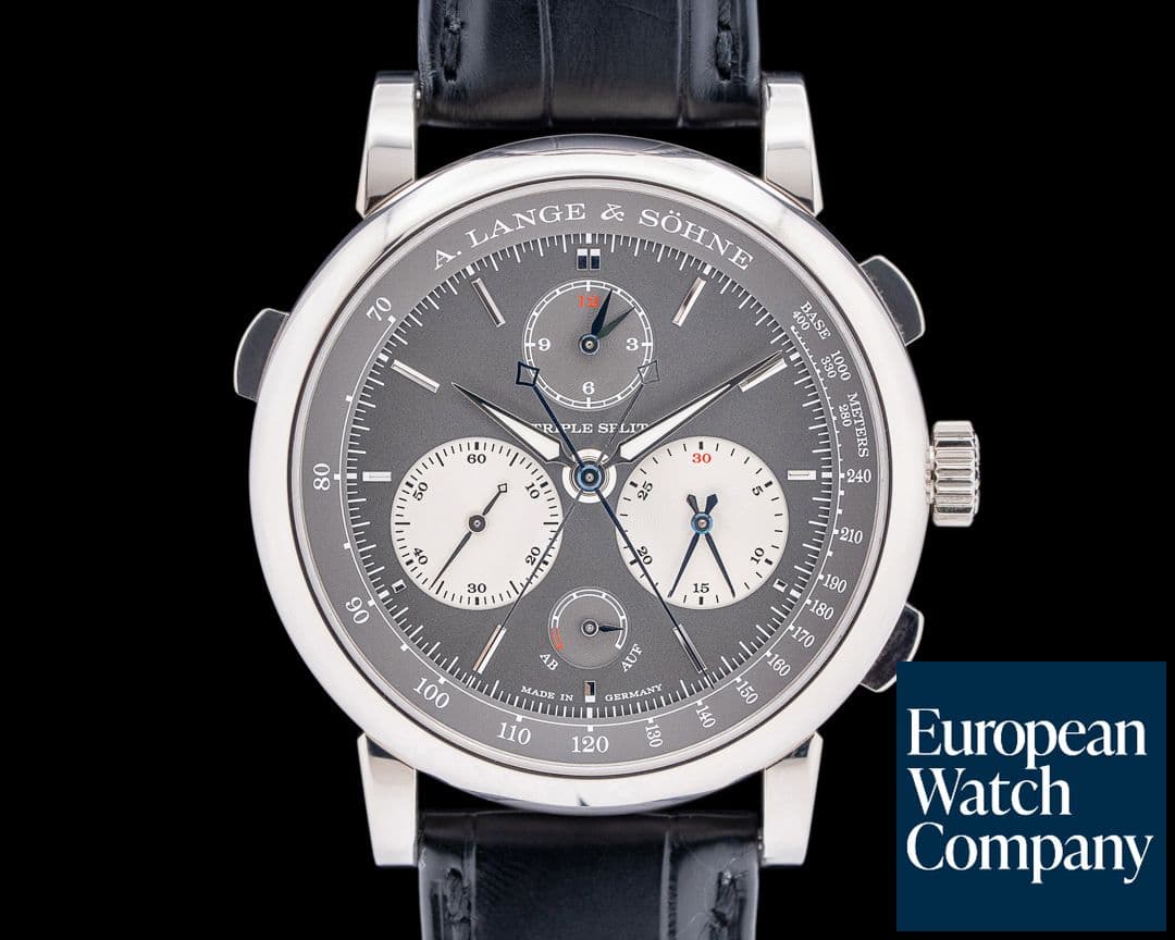 Image of A. Lange and Sohne Triple Split 424.038F Slate Dial White Gold 18K