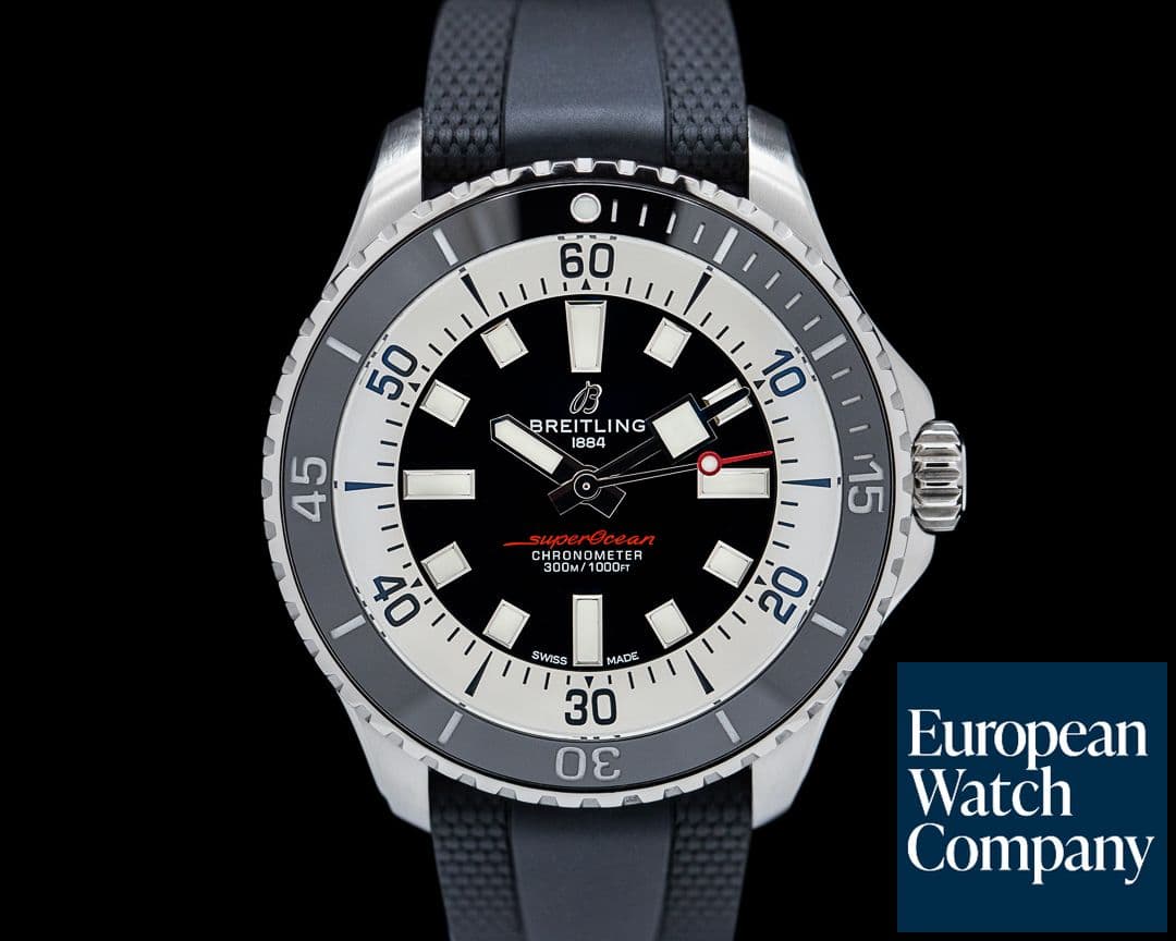 Image of Breitling SuperOcean 44 Black Dial / Rubber