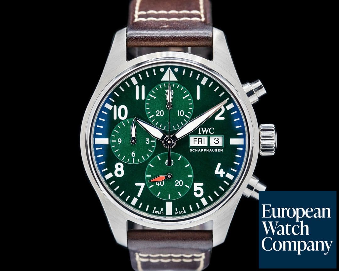 Image of IWC Pilot's Watch Chronograph 41MM SS Green Dial