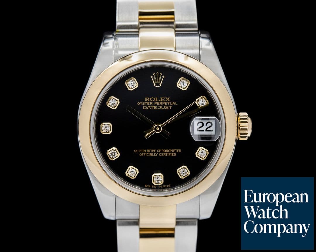 Image of Rolex Datejust 31MM SS / 18k YG Black Diamond Dial