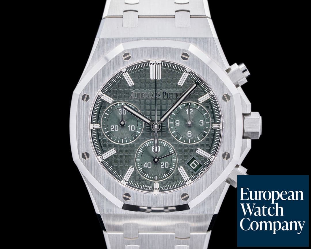 Image of Audemars Piguet Royal Oak Chronograph GREEN Dial SS 41MM