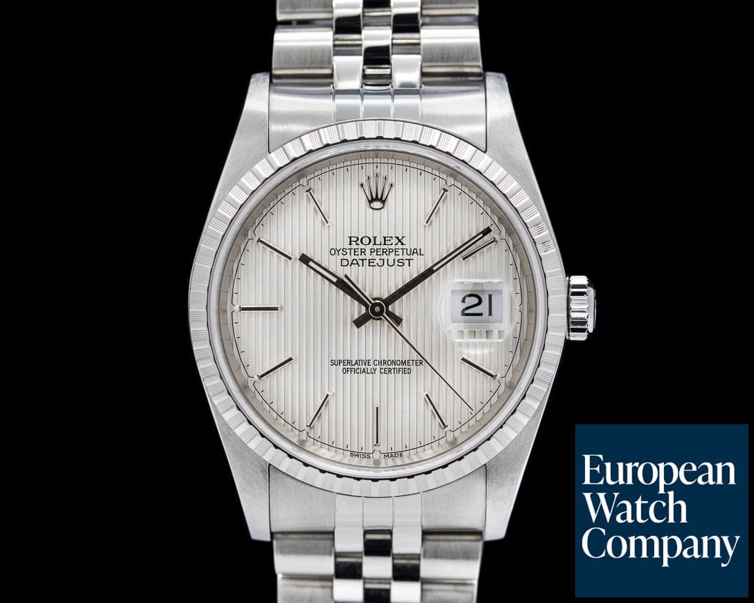Image of Rolex Datejust Silver Tapestry Dial / Jubilee