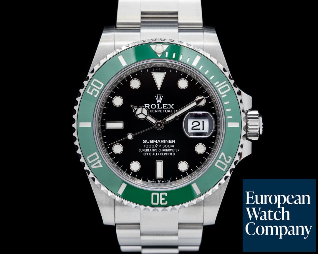 Image of Rolex Submariner Date 126610LV Kermit GREEN Ceramic Bezel 41MM