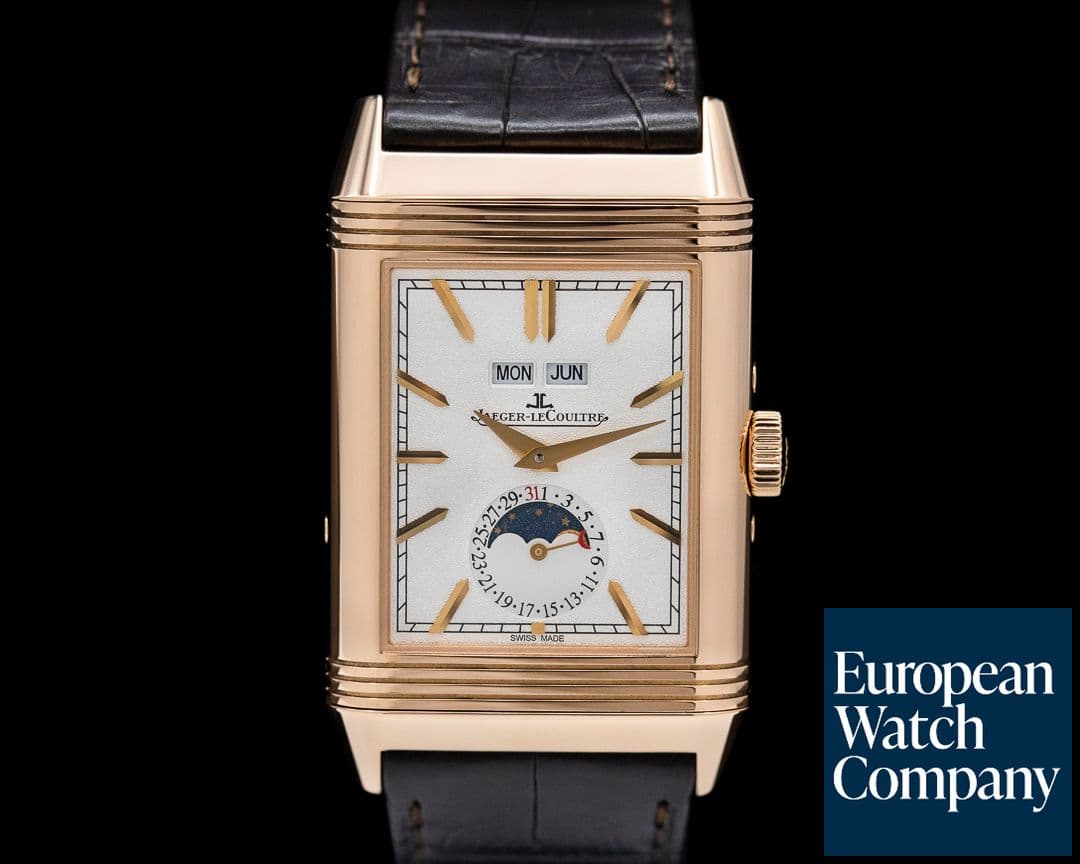 Image of Jaeger LeCoultre Reverso Tribute Calendar 18K Rose Gold