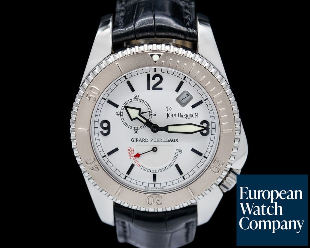 Image of Girard Perregaux Sea Hawk II John Harrison SS / 18K White Gold Bezel