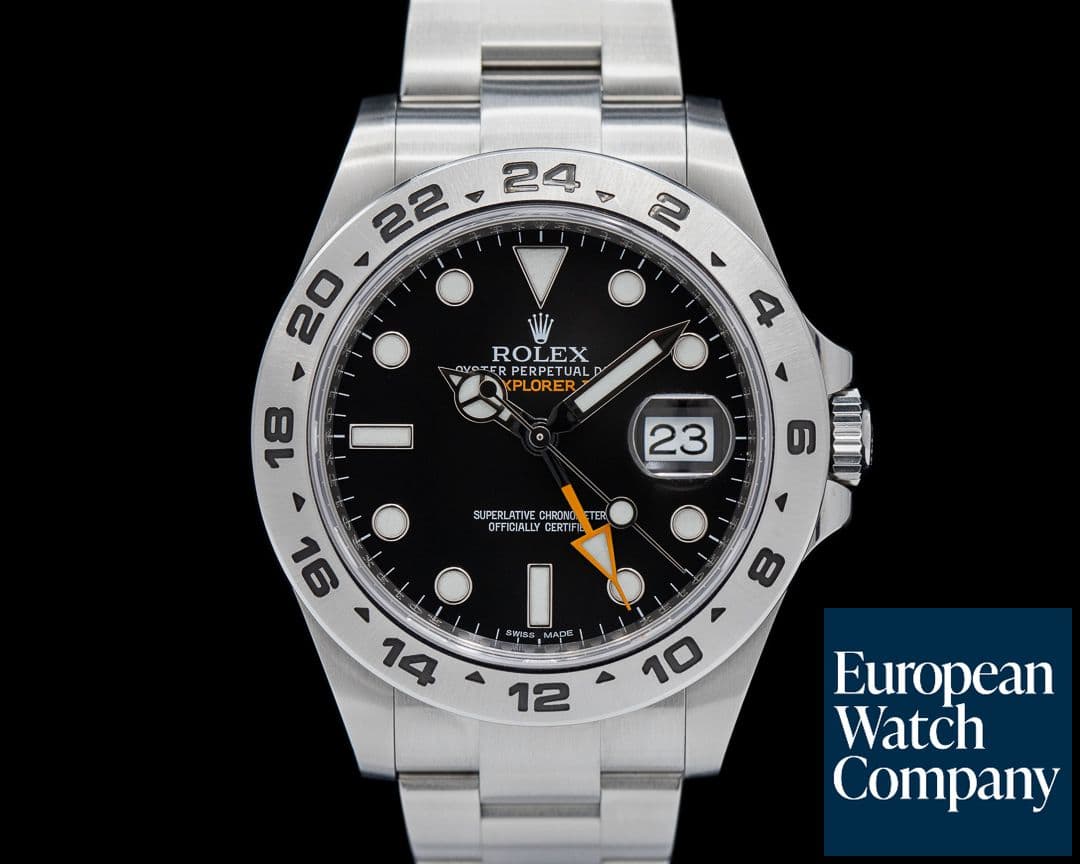 Image of Rolex Explorer II Black Dial SS