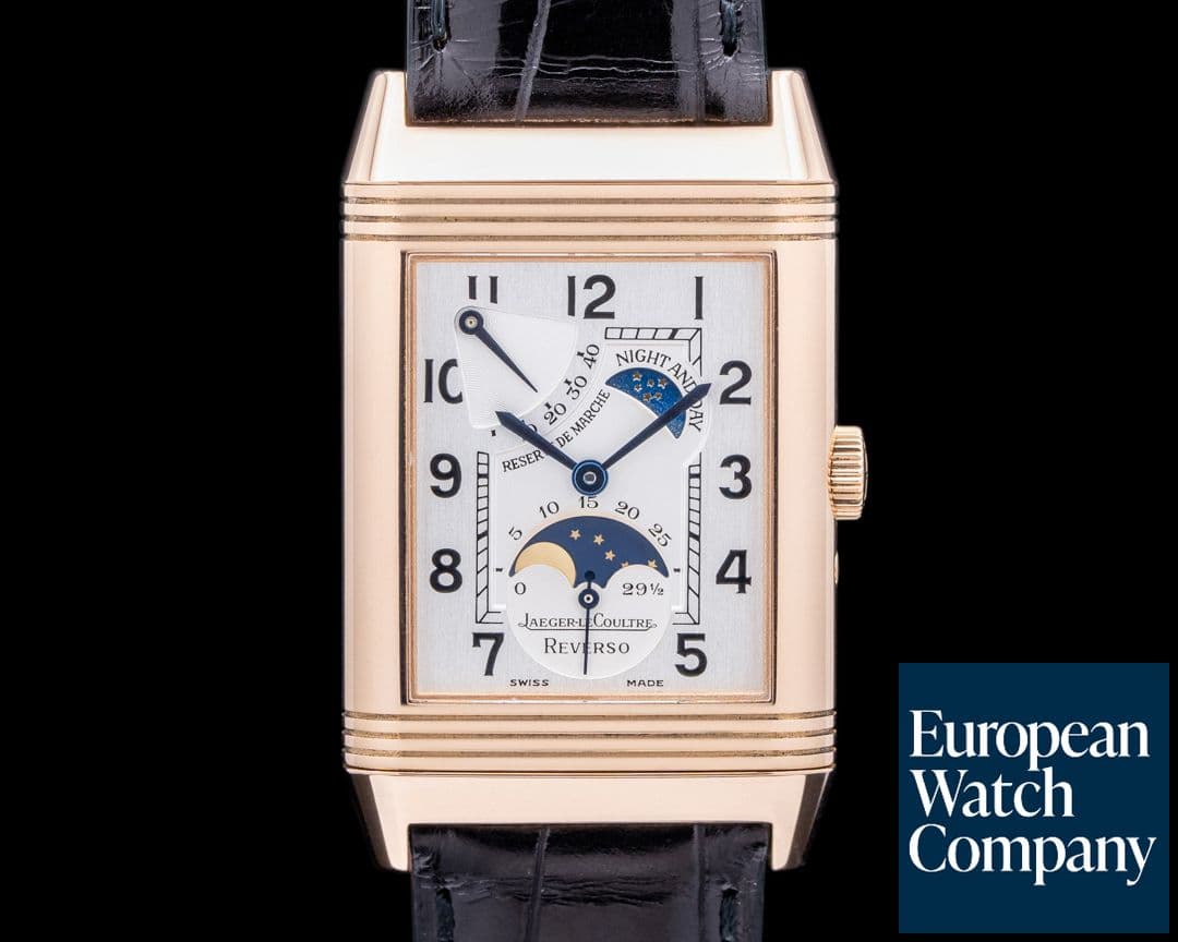 Image of Jaeger LeCoultre Reverso Sun Moon Power Reserve 18K Rose Gold
