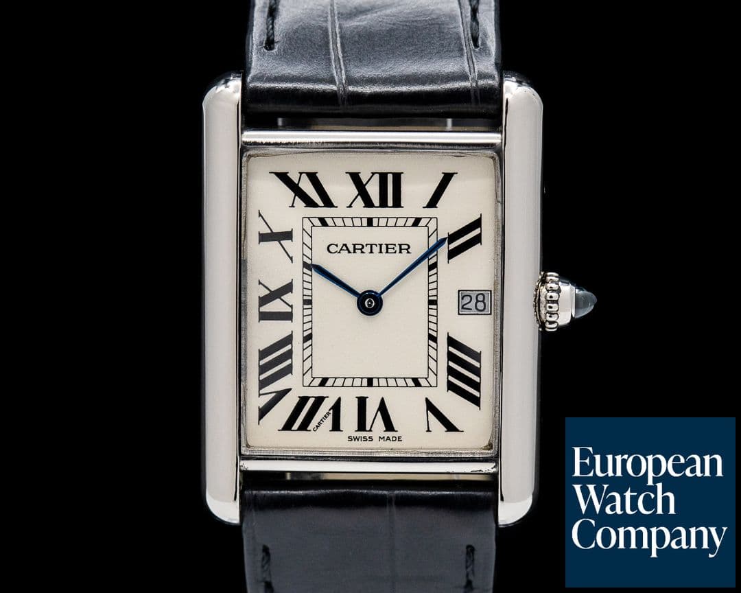 Image of Cartier Tank Louis Medium 18K White Gold Quartz