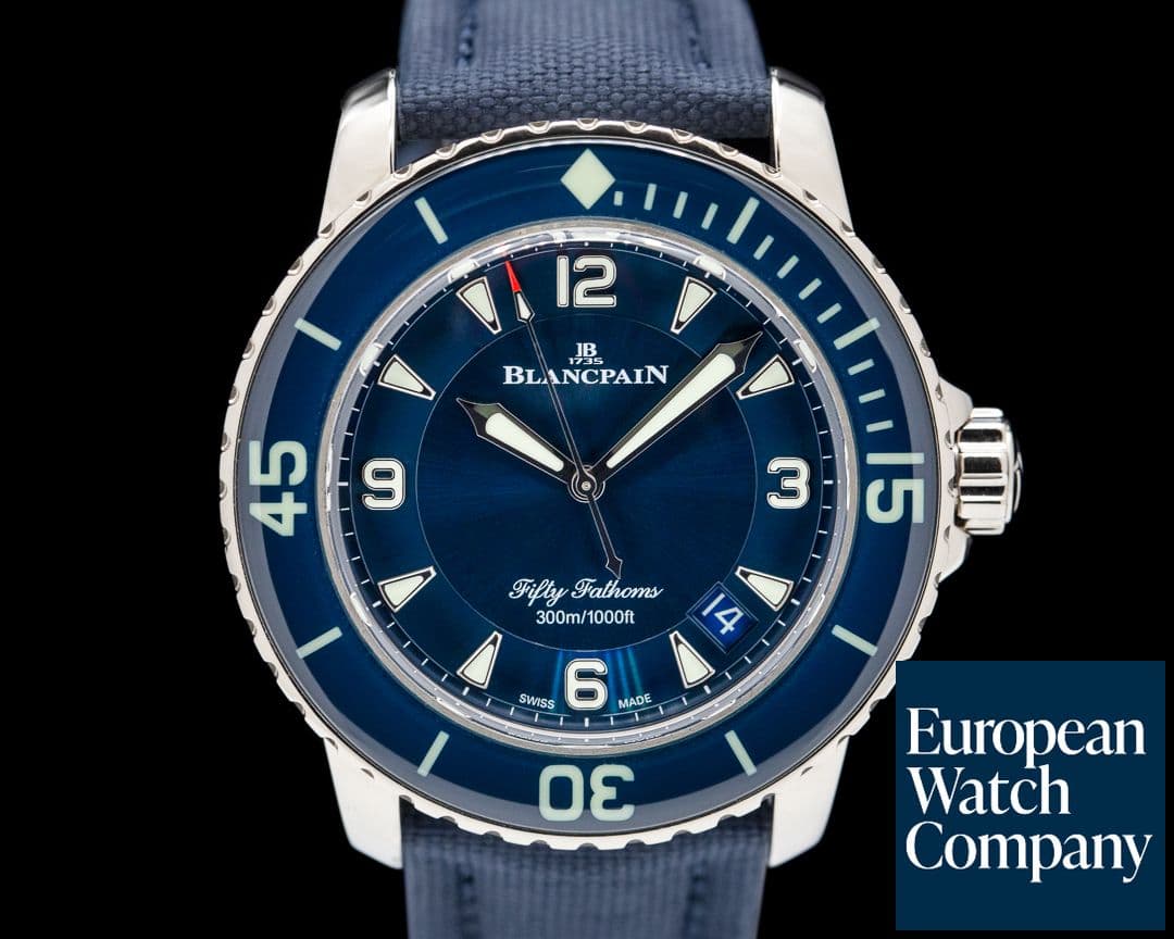 Image of Blancpain Fifty Fathoms 18K White Gold Limited Edition