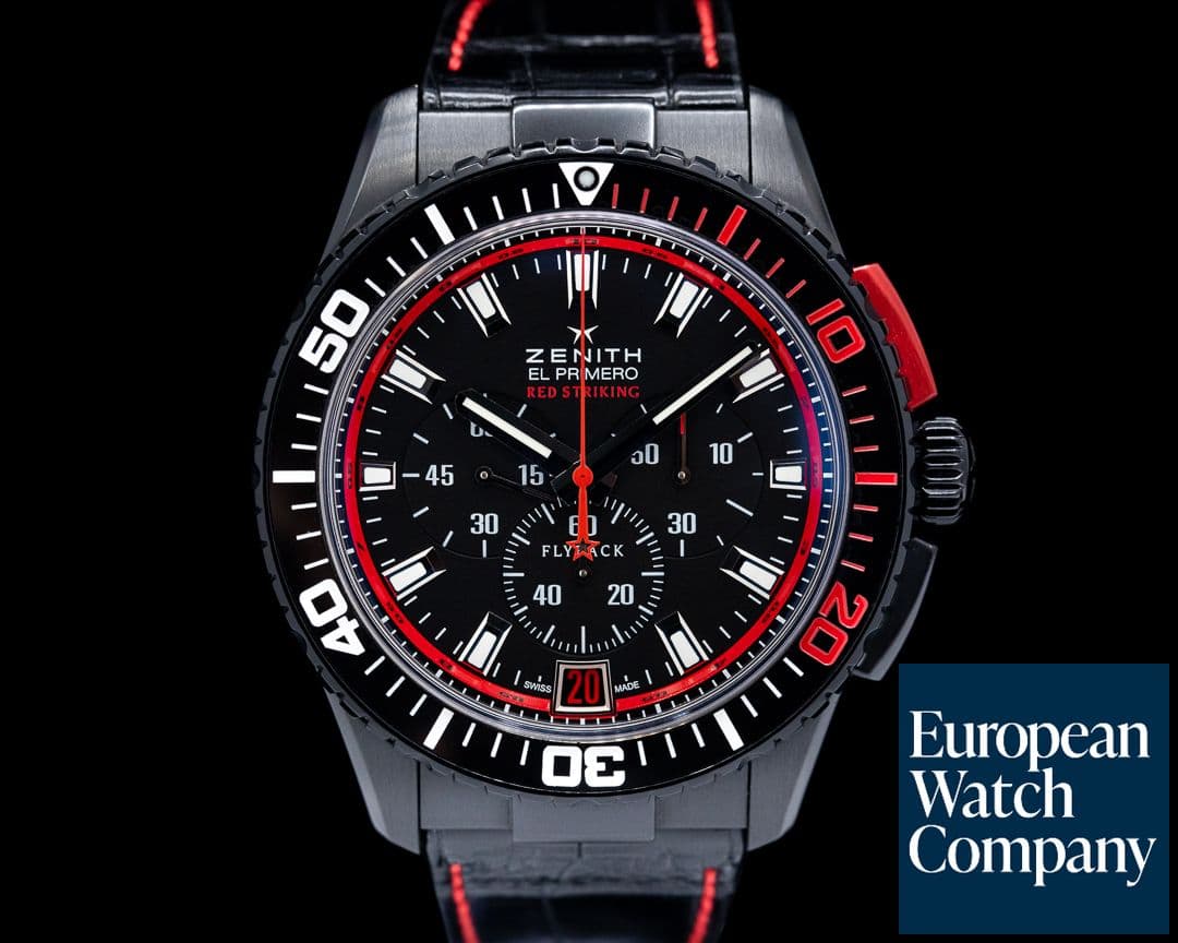 Image of Zenith El Primero Stratos Flyback Chronograph Striking Tenth Chronograph Black