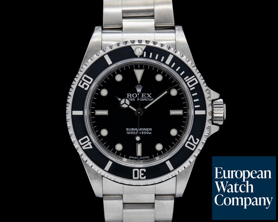 Image of Rolex Submariner No Date SS 2 Line Box & Papers