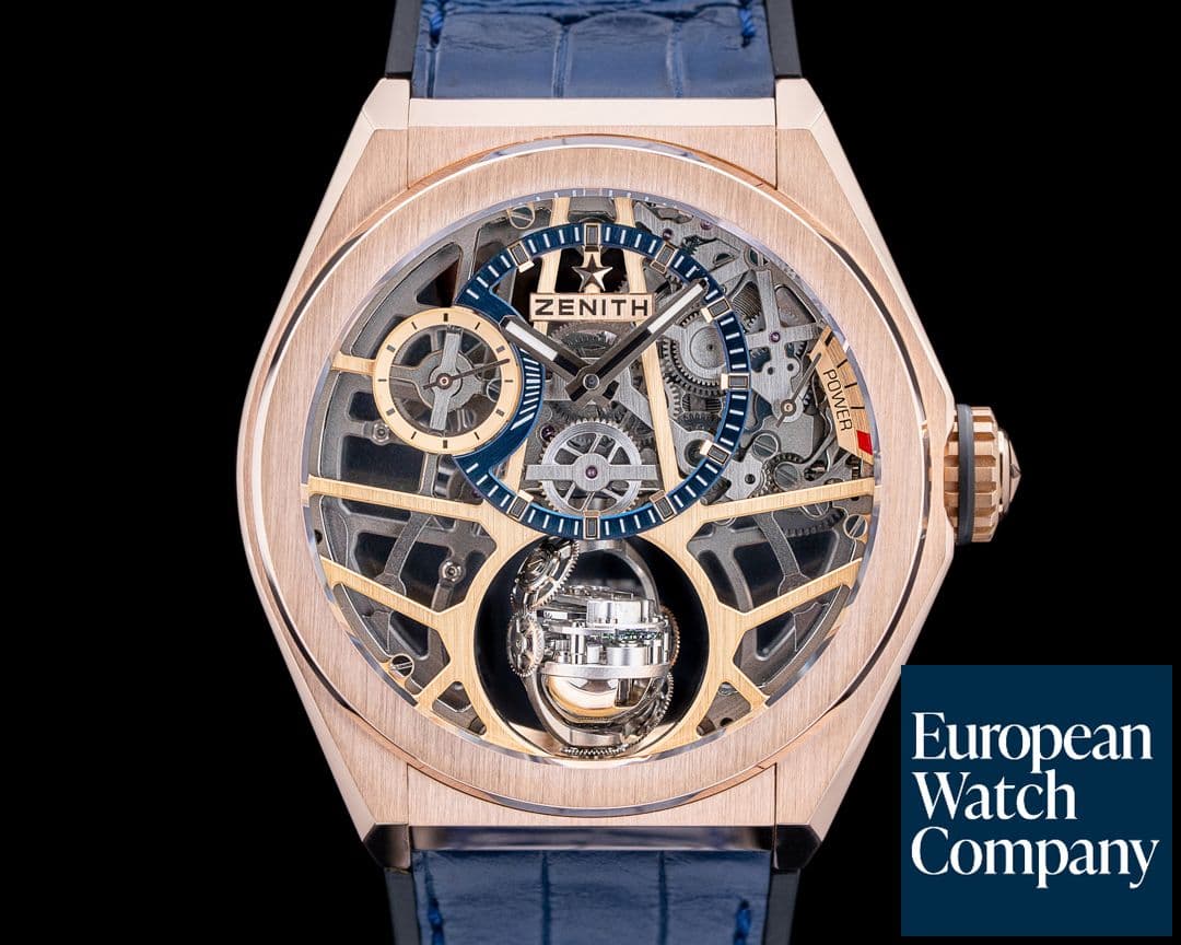 Image of Zenith Defy Zero G "Gravity Control" 18k Rose Gold 44MM