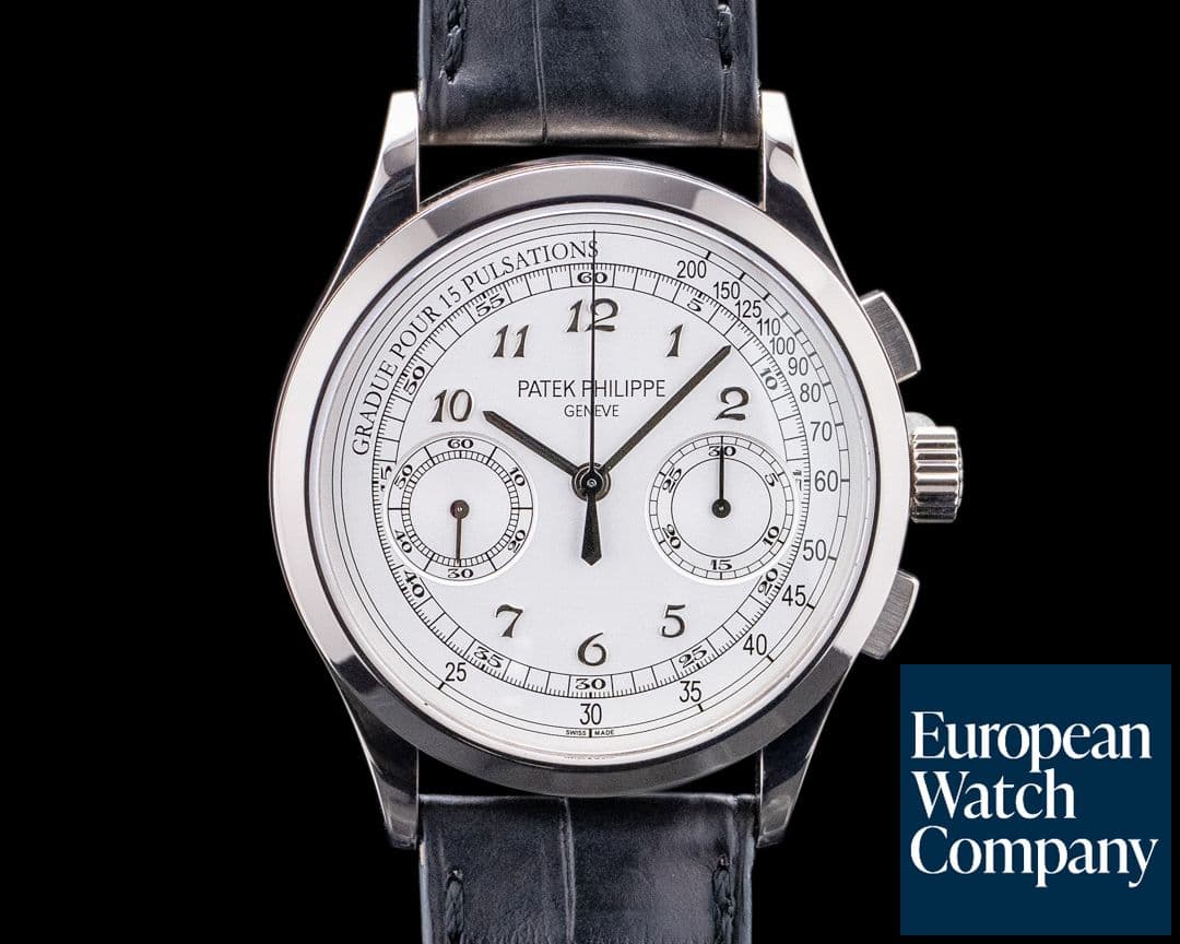 Image of Patek Philippe Chronograph 5170G 18K White Gold / Silver Pulsation