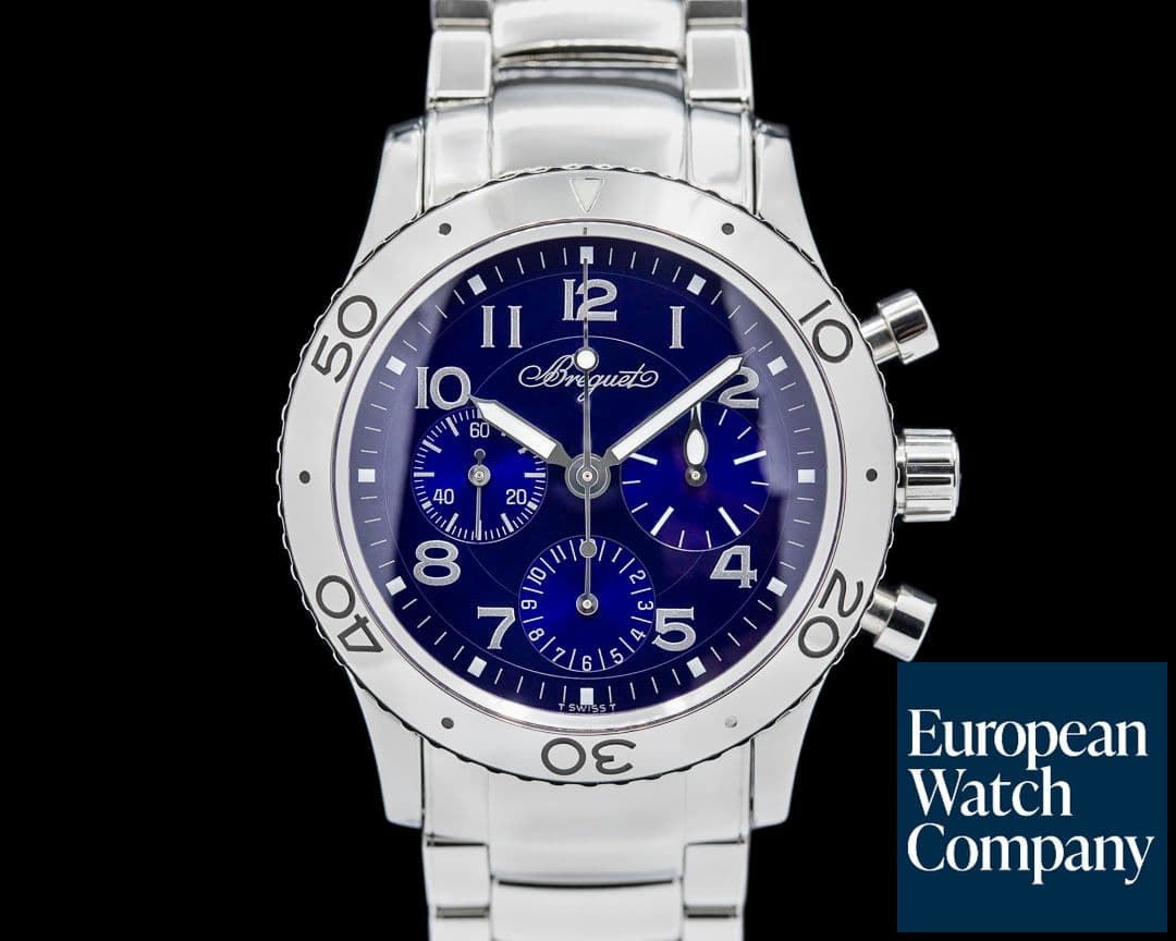 Image of Breguet Type XX 3807 Aeronavale SS Blue Dial LIMITED