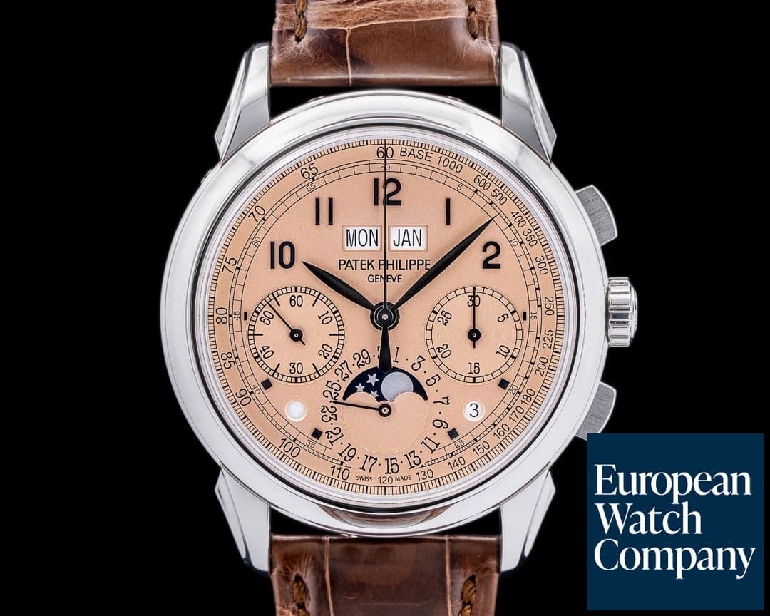 Image of Patek Philippe 5270P Perpetual Calendar Chronograph Platinum Salmon Dial