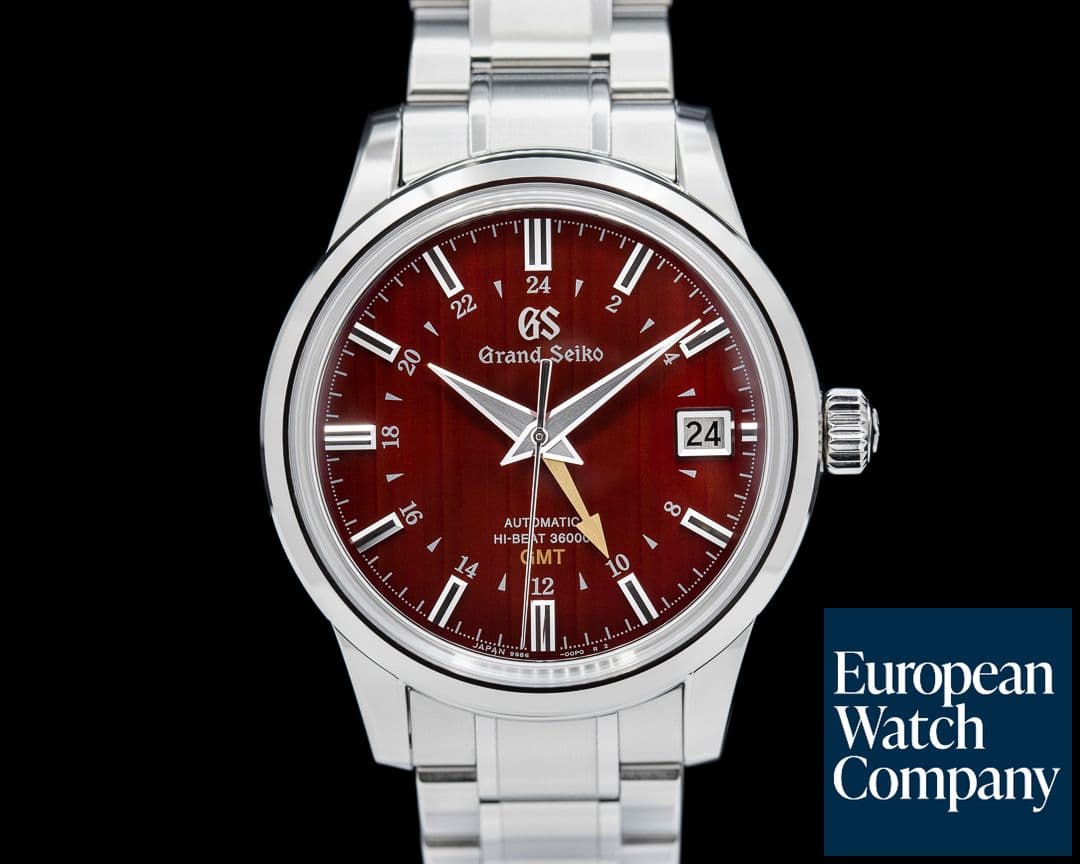 Image of Grand Seiko Elegance "Yuka Momiji" Autumn Red Hi-Beat 36000 GMT SS