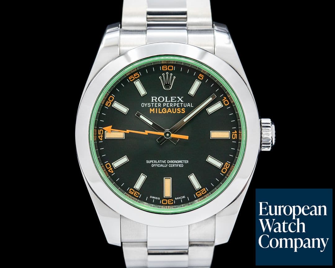Image of Rolex Milgauss 116400GV Green Crystal