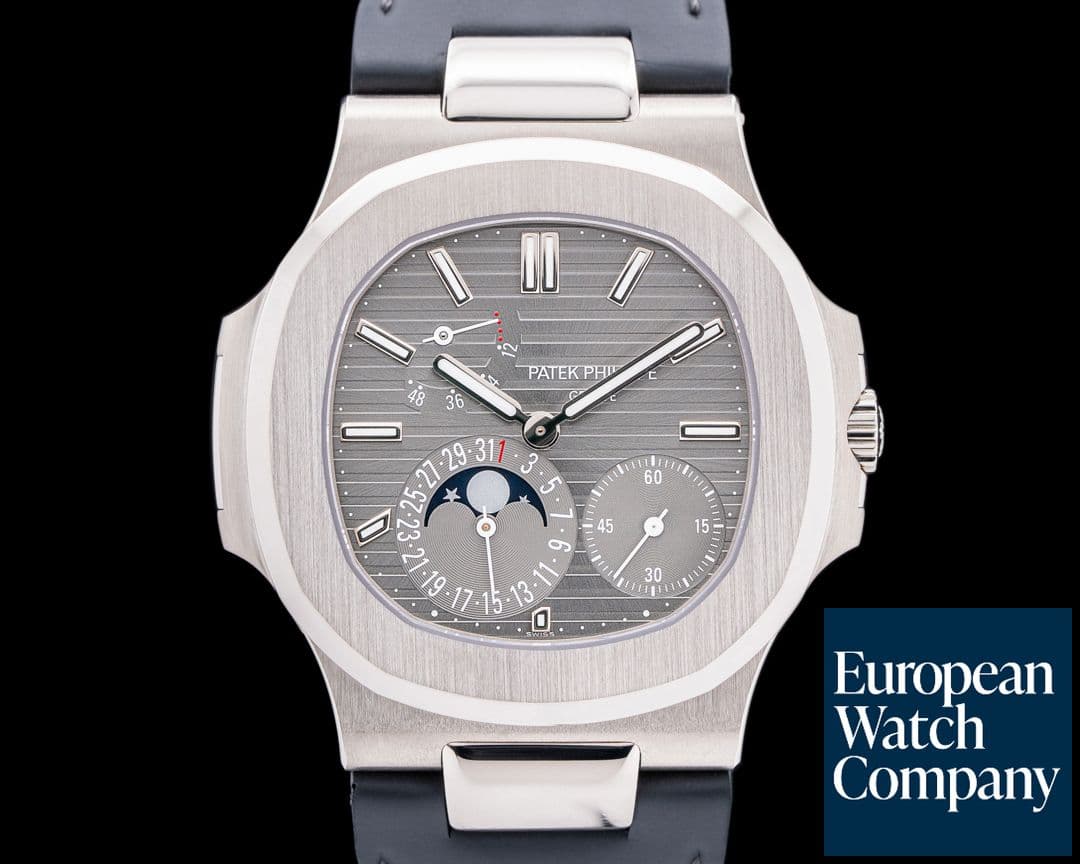 Image of Patek Philippe Nautilus 5712G Power Reserve Moonphase 18K White Gold