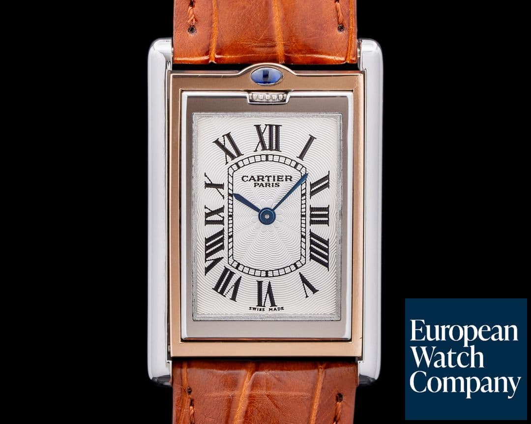 Image of Cartier Privee CPCP Tank Basculante Platinum / 18K Rose Gold LIMITED