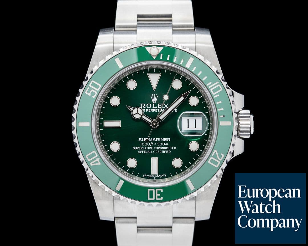Image of Rolex Submariner "Hulk" Green Ceramic Bezel Green Dial SS