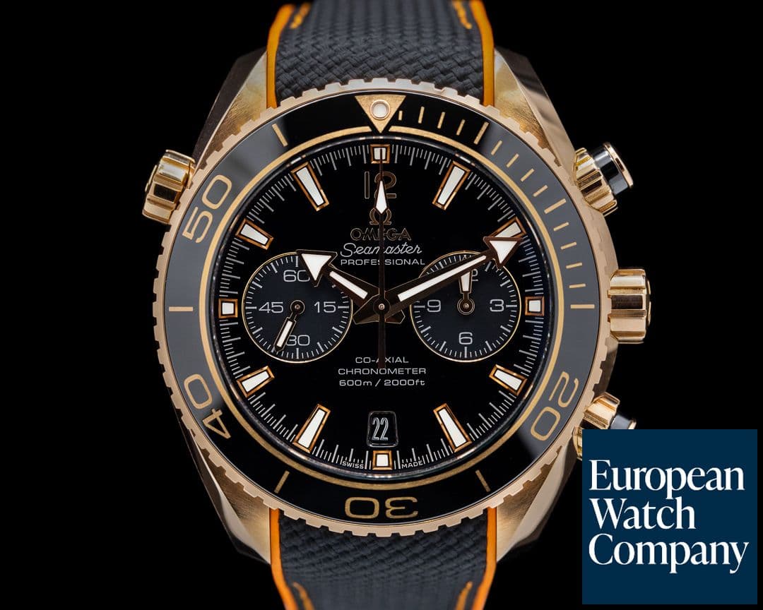 Image of Omega Seamaster Planet Ocean Co-Axial Black Dial Rose Gold