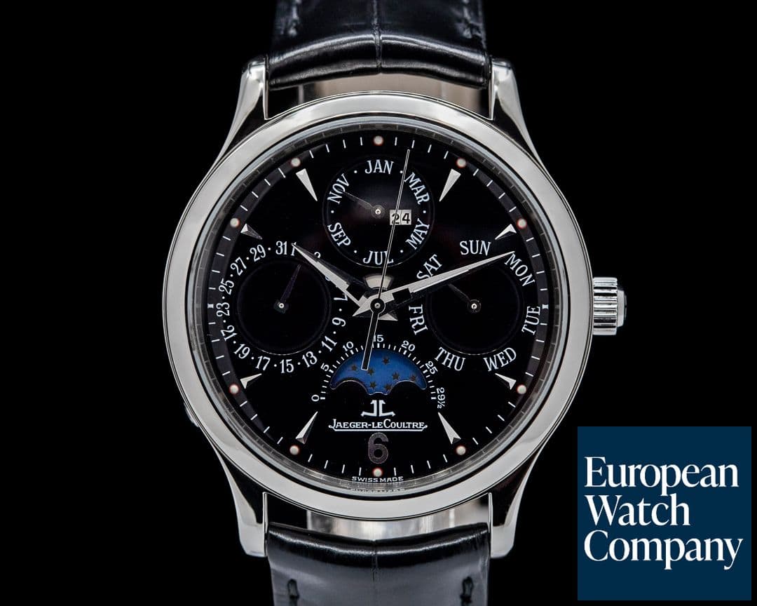 Image of Jaeger LeCoultre Master Perpetual SS Black Dial