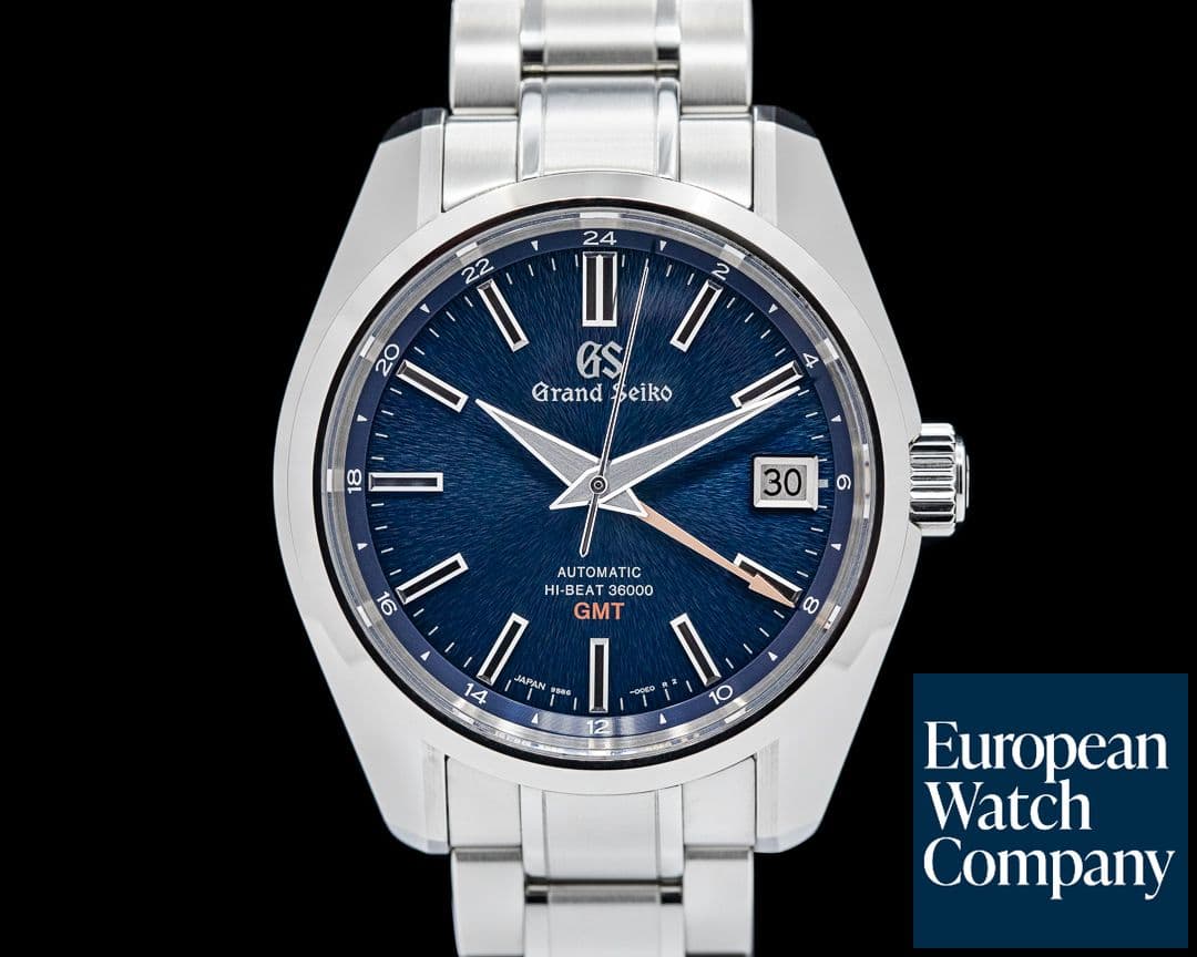 Image of Grand Seiko Heritage Hi-Beat 36000 GMT Blue Dial SS LIMITED EDITION