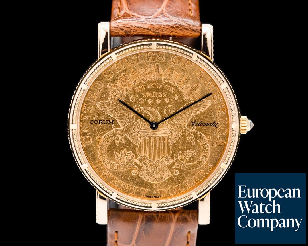 Image of Corum USA $20 Double Eagle Coin 1899 18K YG Automatic