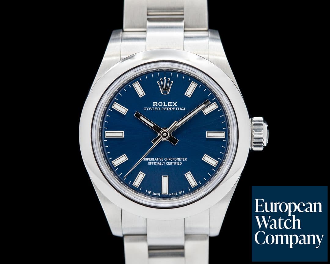 Image of Rolex Oyster Perpetual Blue Dial SS 28MM