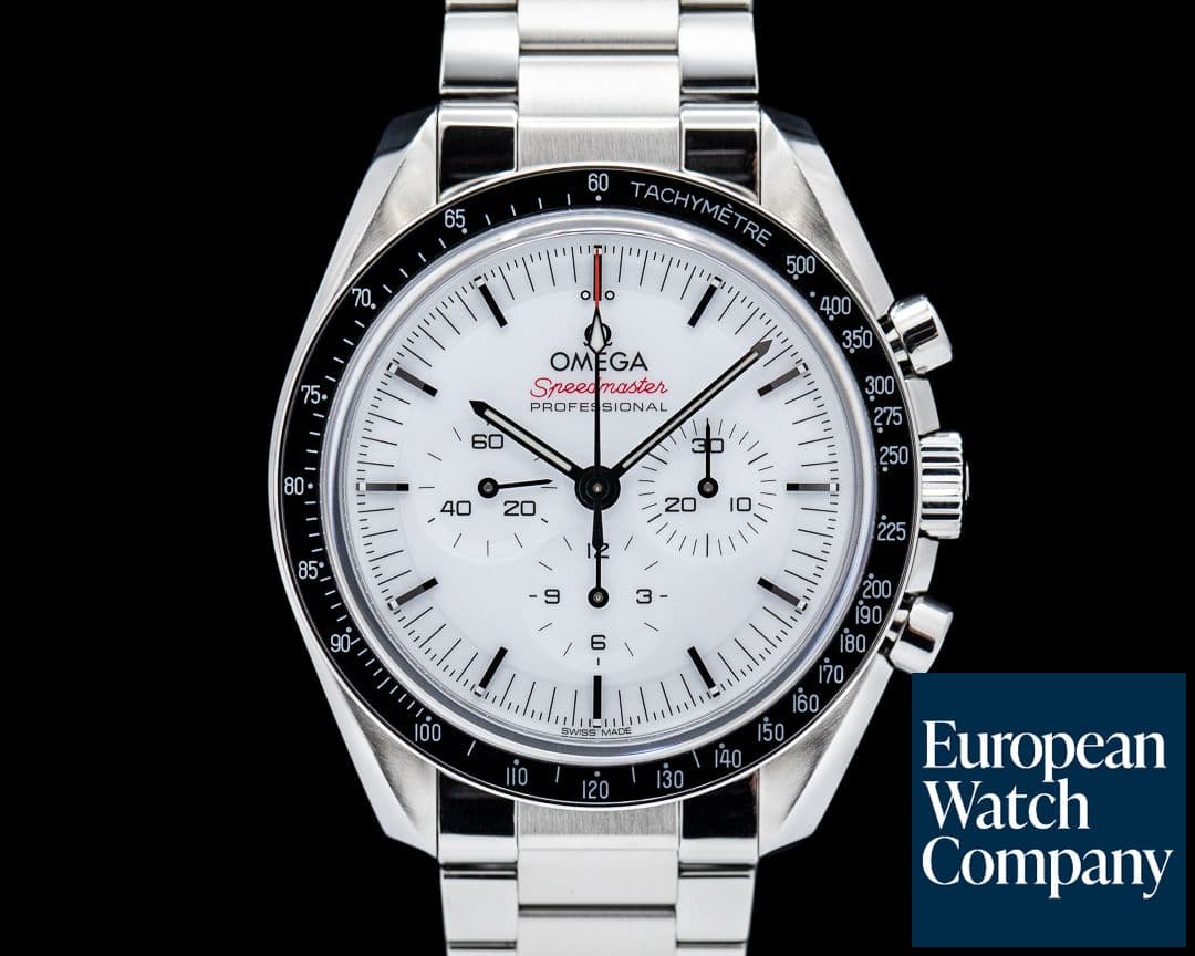 Image of Omega Speedmaster Professional Sapphire Sandwich White Dial NEW MODEL 2024